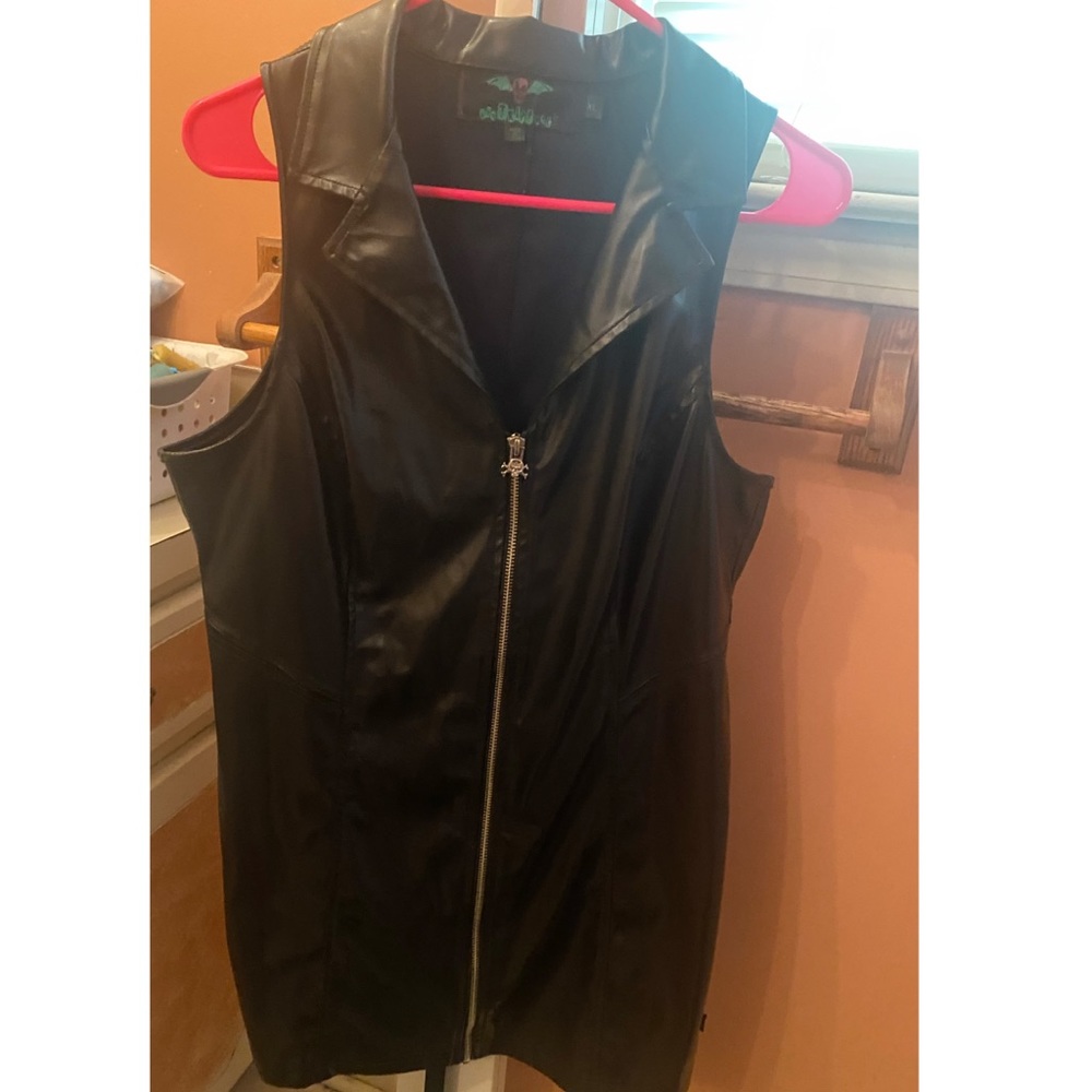 Authentic Leather Black Dress